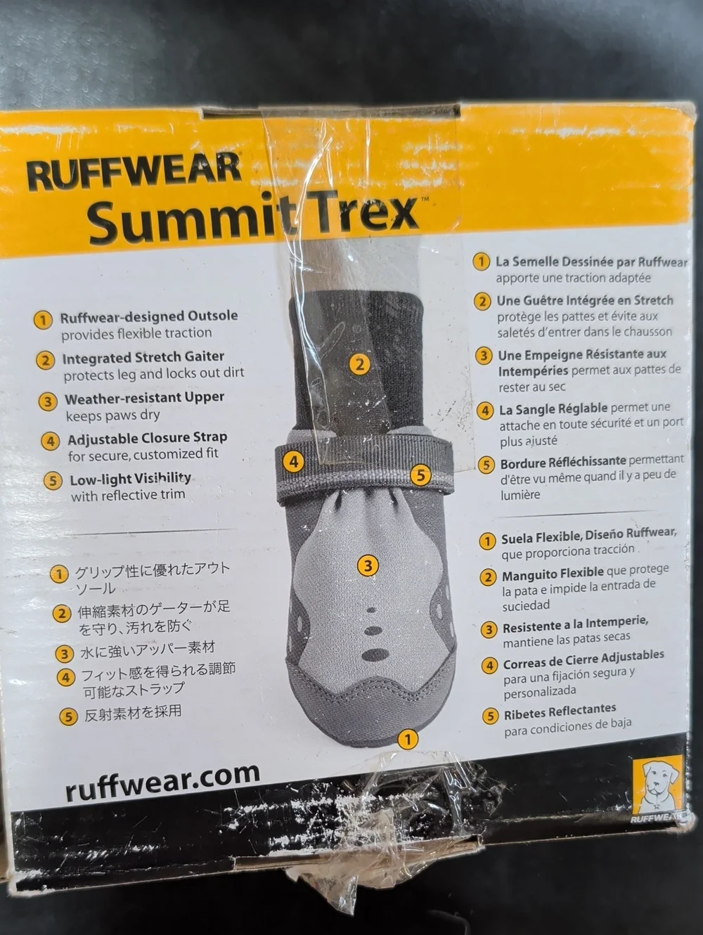 Ruffwear Summit Trex 2.25in Forest Green Dog Shoes